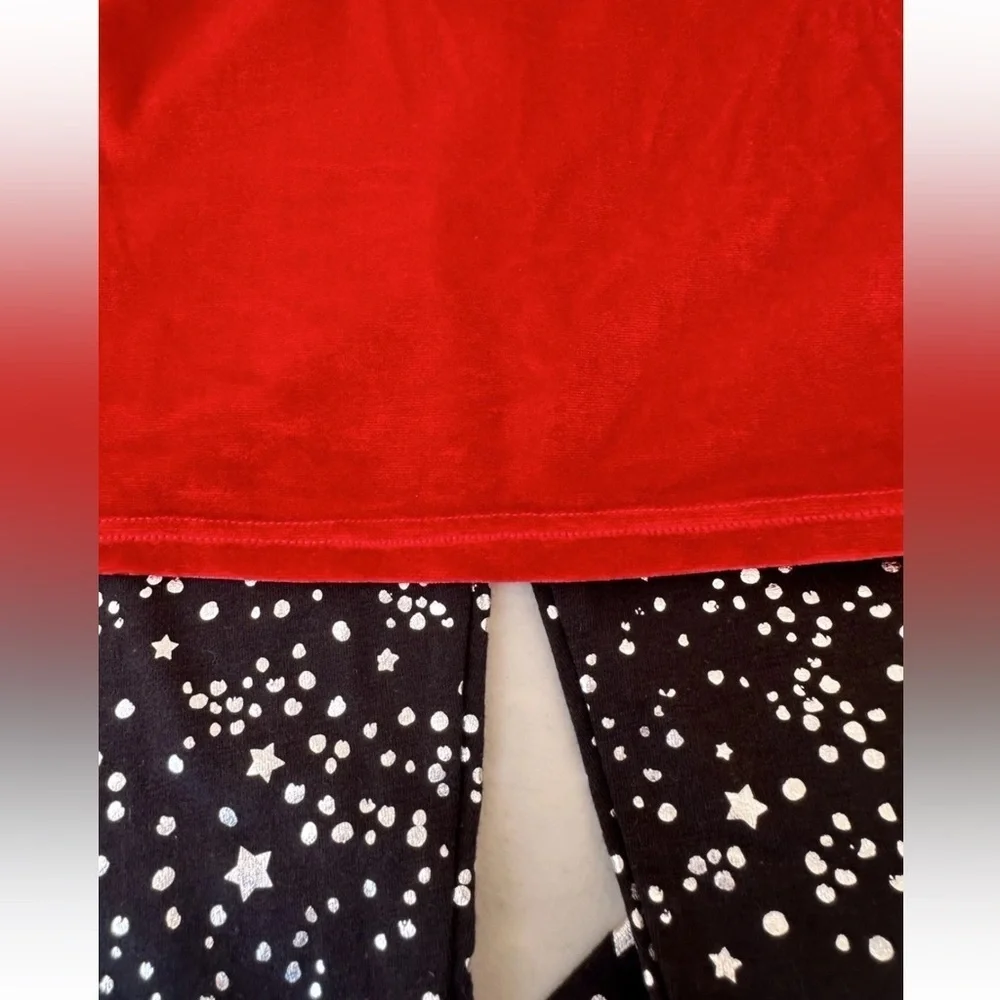 BCBG Girls' Red Velvet 2 Piece outfit Leggings Velvet Set Outfit Pick Size